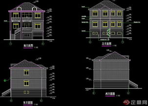 歐式風格農居房建筑設計施工圖解析